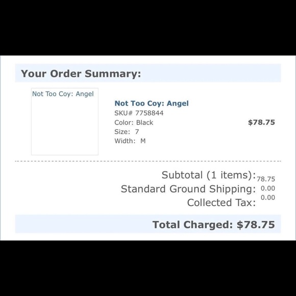 Not Too Coy Angel Black Bow Tie Wedge Sz 7 - Picture 6 of 6